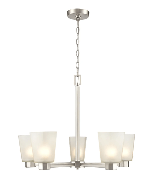 Kichler Shailene 26.5 Inch 9 Light 2 Tier Satin Etched Glass